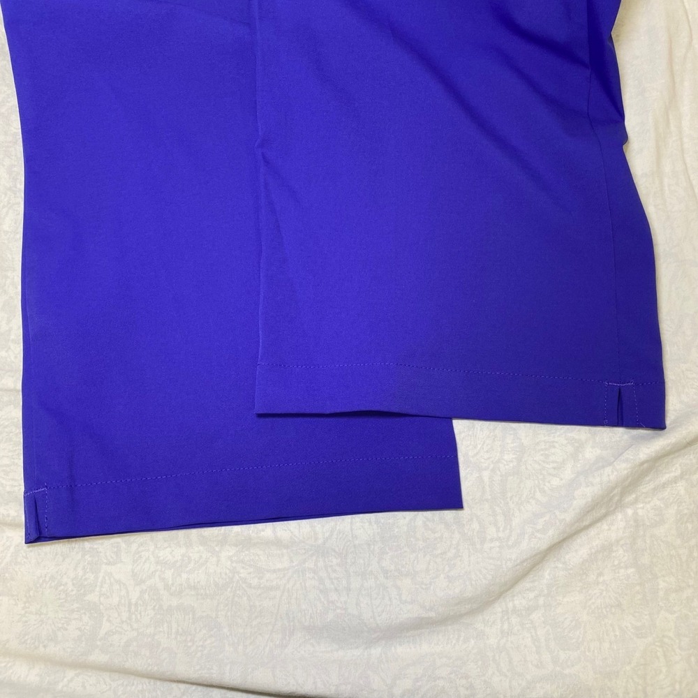 Adidas Golf Pants Men's 38x34 Purple Flat Front Performance Stretch Trousers - Picture 7 of 11